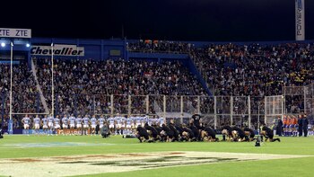 Momento esperado: el haka, la