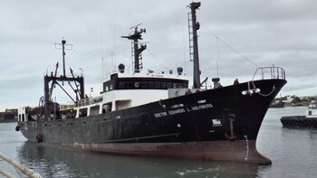 El buque Holmberg (INIDEP)