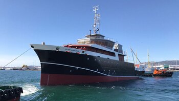 El buque Víctor Angelescu (INIDEP)