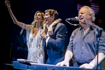 El show de César “Banana” Pueyrredón, uno de los momentos más emocionantes de la noche.