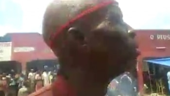 Kalamba Kambangoma, el “gran jefe” de los rebeldes y quien decidió la condena contra la dueña del restaurante que sirvió pescado a los terroristas