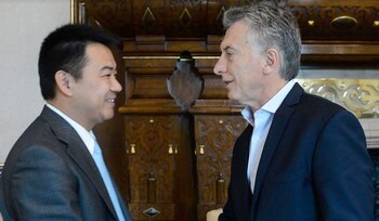 Wei Xinju, CEO de Huawei Argentina, fue recibido por el presidente Macri.