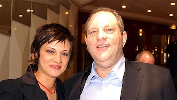 Asia Argento junto a Harvey