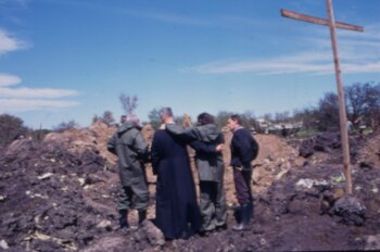 La misa que se realizó en el lugar del trágico accidente