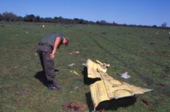 “Tengo cuarenta años en esto y jamás vi algo igual. No puedo creer cómo quedó el avión; el metal más grande que vi fue un trozo de ala que debía medir medio metro de ancho por uno de largo”, manifestó Gerardo Papadópolus, del Batallón de Infantería de Uruguay.