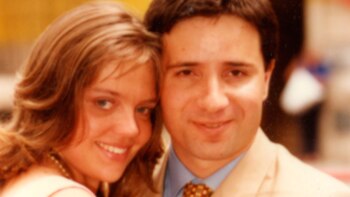 Cristina Heuer y su marido, Silvio Illi. Llevaban un año de casados. Ella murió.