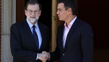 Mariano Rajoy junto a Pedro
