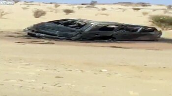 Su vehículo se prendió fuego