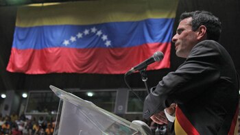 Henrique Capriles brindó un acto