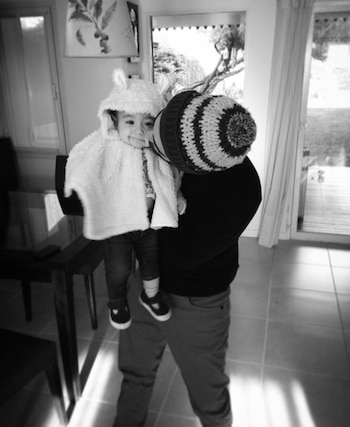 Lupe y su papá, Milton,