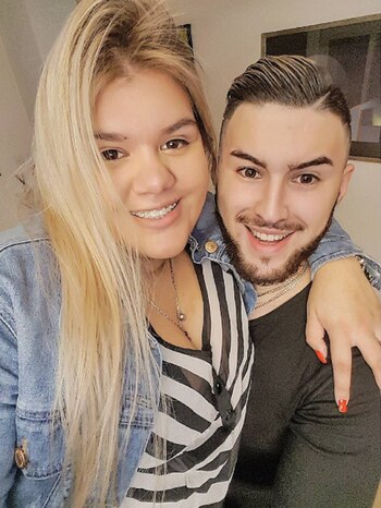 Morena Rial y su novio,