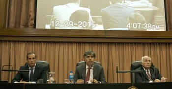 Los jueces Jorge Luciano Gorini,