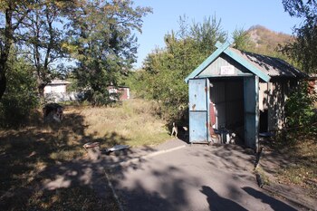 La entrada al búnker en