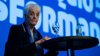 Graciela Fernández Meijide durante una