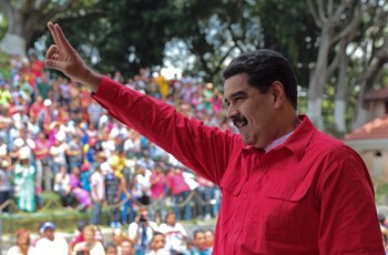 Nicolás Maduro durante un encuentro