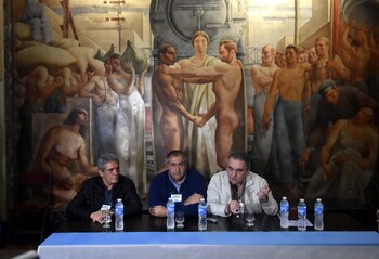 “La foto del triunvirato que