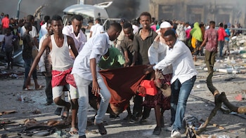 Residentes del distrito de Hodan