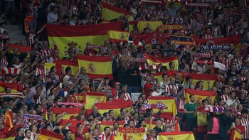Las banderas españolas dominaron las