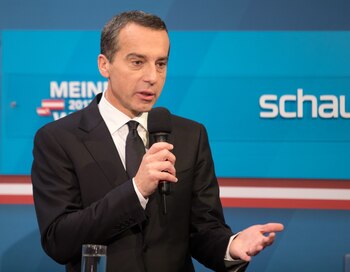 El actual canciller Christian Kern,