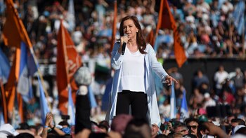 Cristina ayer en Avellaneda, en