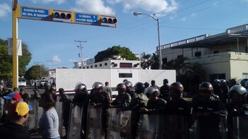 La Guardia chavista reprimió las