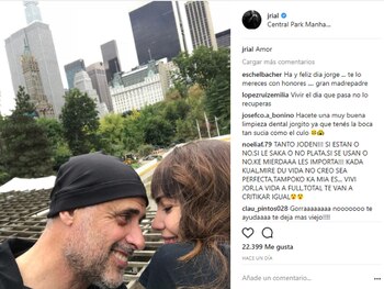 La foto que publicó Jorge