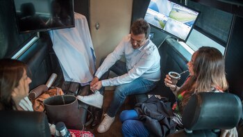 Sergio Massa con las zapatillas