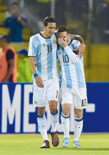 Junto a Leo Messi. (Foto: