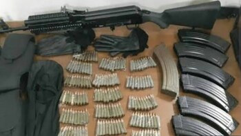 Armas y municiones incautadas en