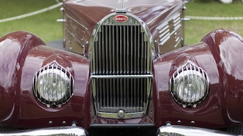 La icónica frontal del Bugatti