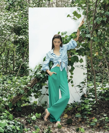 Camisa con volados en las