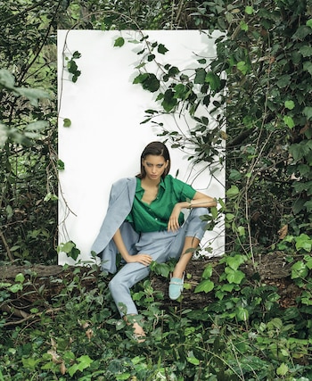 Traje de ramio (Zito), blusa