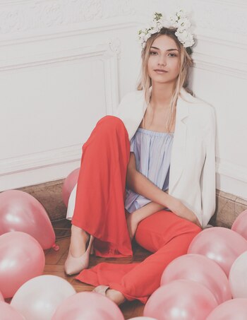 Blazer largo de crepé ($