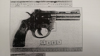 Una de las armas incautadas