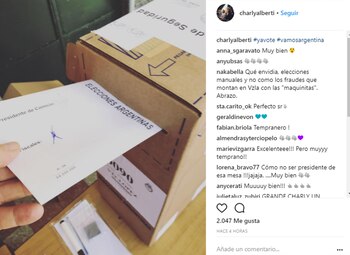 El voto de Charly Alberti
