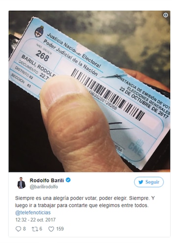 El voto de Rodolfo Barili