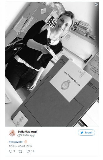 El voto de Sofía Macaggi