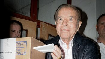 El ex presidente Carlos Menem