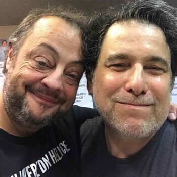 Con Andrés Calamaro