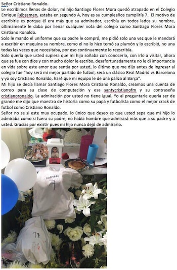 La carta que la madre
