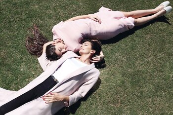 Madre e hija posaron juntas