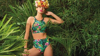 Top y culotte con estampa