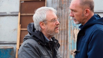 Jorge Marrale junto a Darío