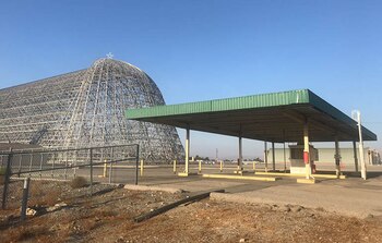 Una estación de servicio abandonada