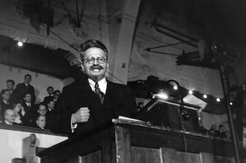 Trotsky en Copenhague, por Capa