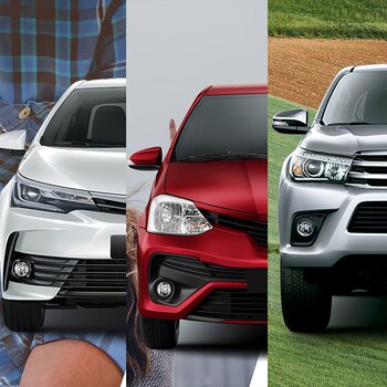 Etios, Corolla y Hilux, tres