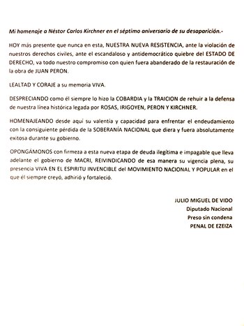 La primera carte, un homenaje