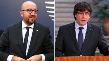 Charles Michel y Carles Puigdemont