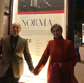 La foto de Florinda Meza con un hombre