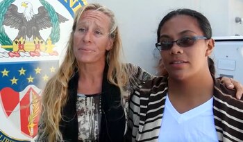 Jennifer Appel y Tasha Fuiava